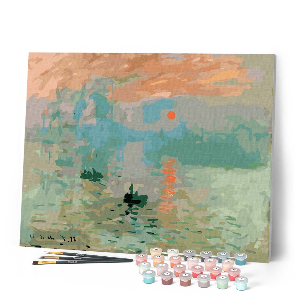 Pintura por números - Monet Impresión Sol Naciente