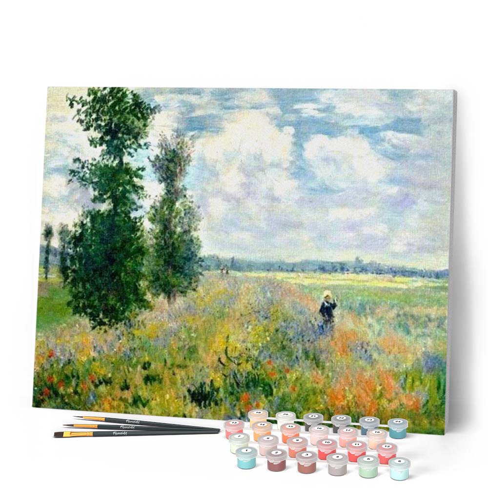 Pintura por números - Monet Campo de amapolas