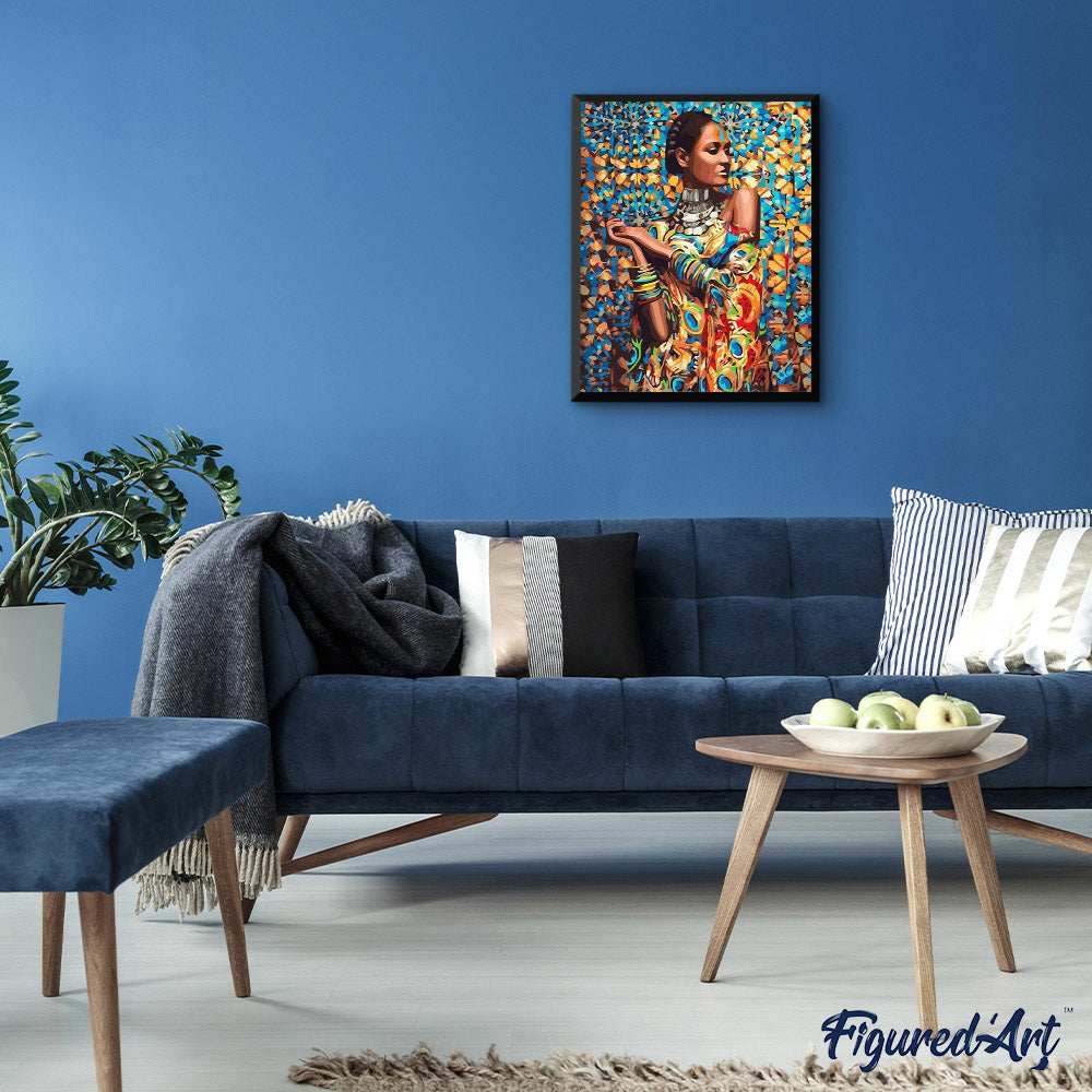 Peinture Par Numéros - Femme En Habits Traditionnels