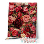 Pintura por números - Flores románticas