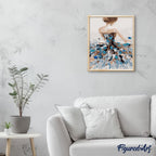 Pintura por números - Bailarina clásica de espaldas