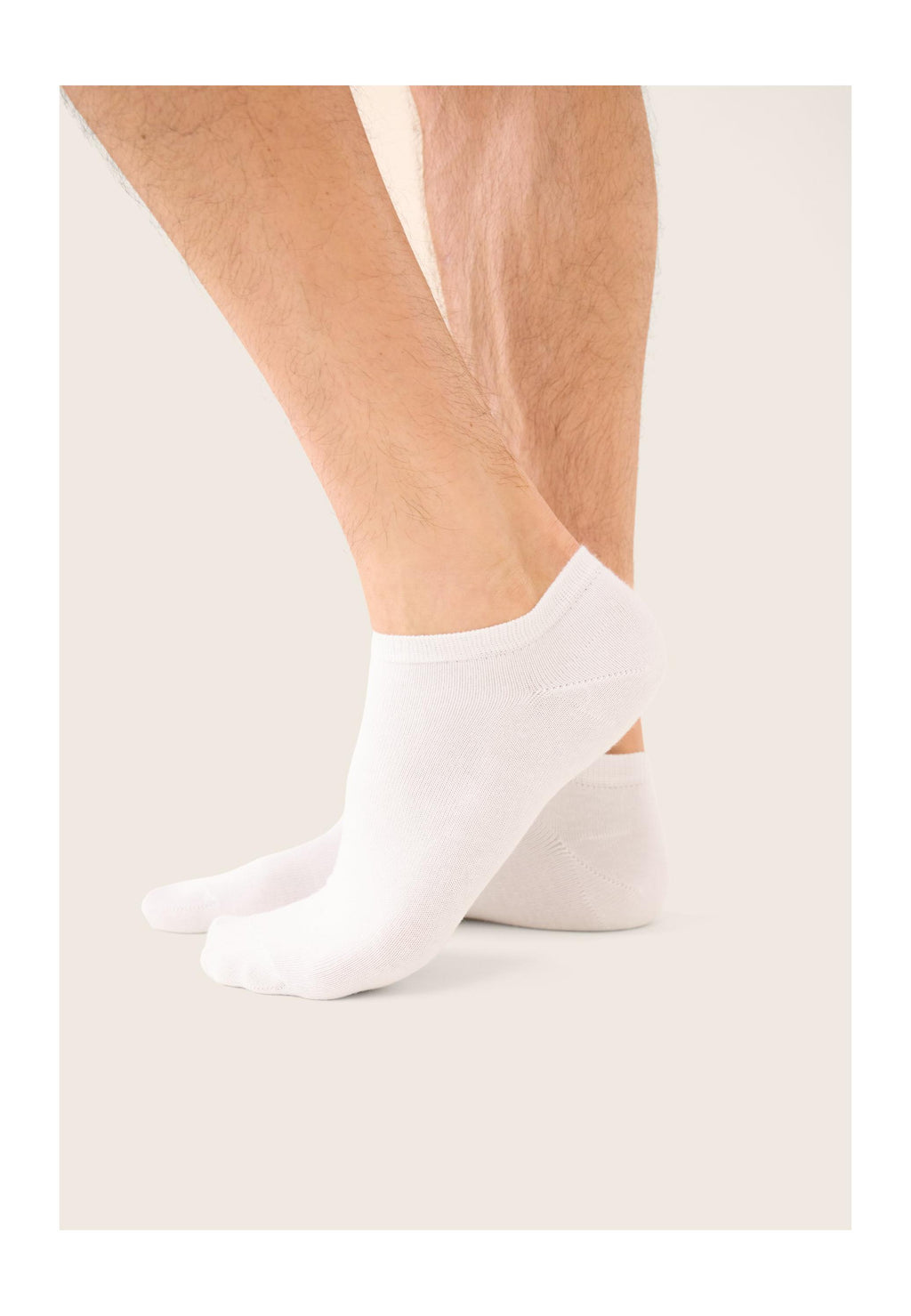 Pack De 2 Calcetines Tobilleros De Algodón - Blancos