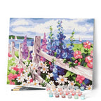 Pintura por números - Seto de flores