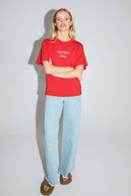T-shirt Collector Colette I Bomulds- Og Modaljersey Fremstillet I Portugal - Rød