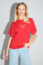 T-shirt Collector Colette I Bomulds- Og Modaljersey Fremstillet I Portugal - Rød