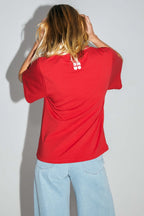 T-shirt Collector Colette I Bomulds- Og Modaljersey Fremstillet I Portugal - Rød