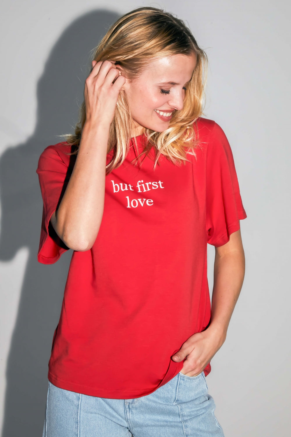 T-shirt Collector Colette I Bomulds- Og Modaljersey Fremstillet I Portugal - Rød