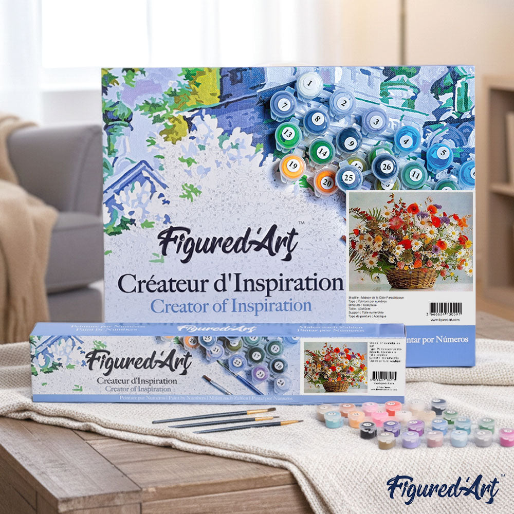 Paint by Numbers - Multicoloured Bouquet