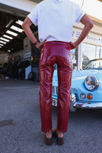 Pantalón Brune de vinilo rojo