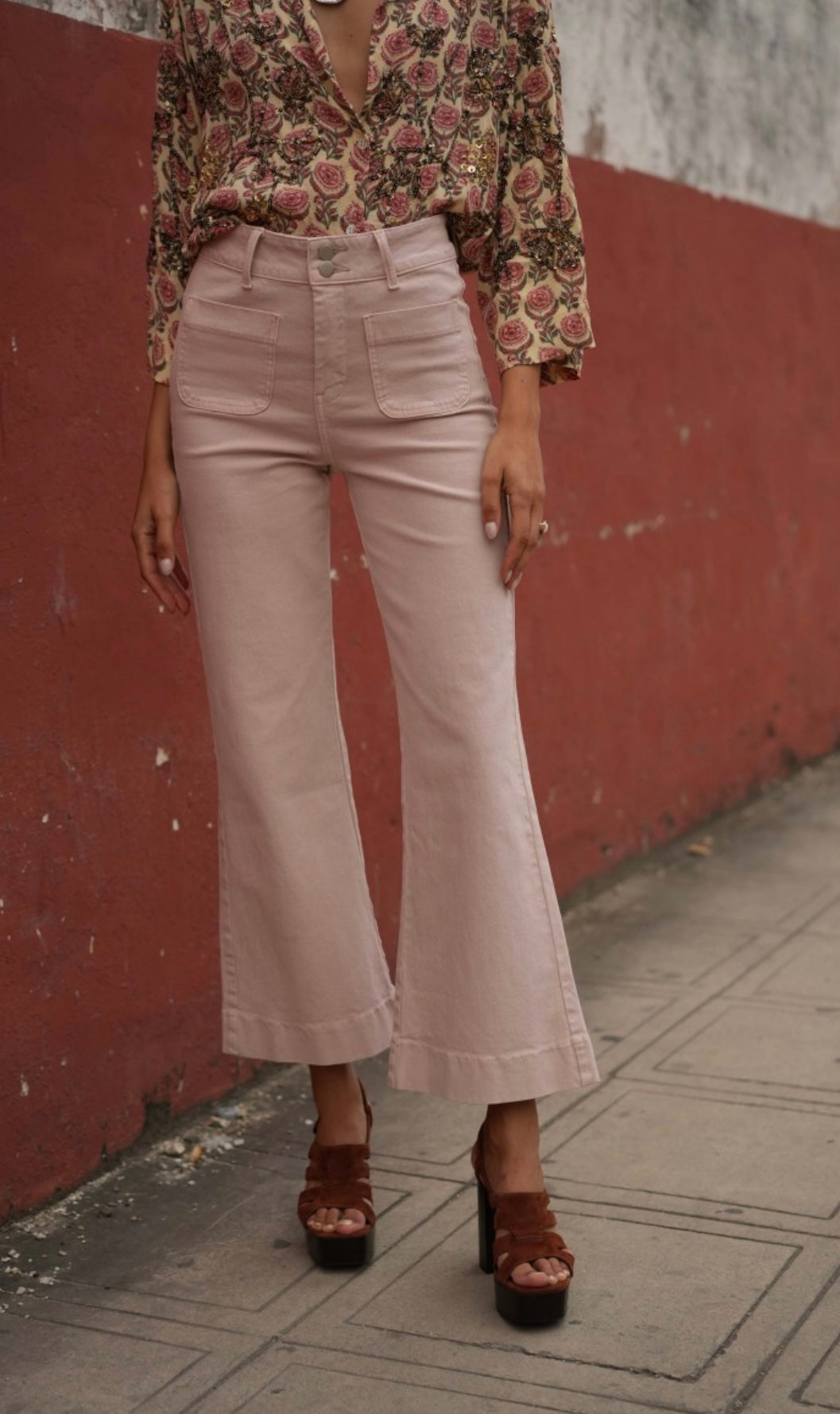 Flare Jeans Elenette Rose