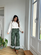 Lola Khaki Fluid Pants