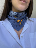 Cartier Scarf – Blue Model and Panthers