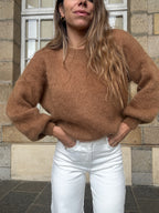 Gaia Camel Mohair And Wool Knit