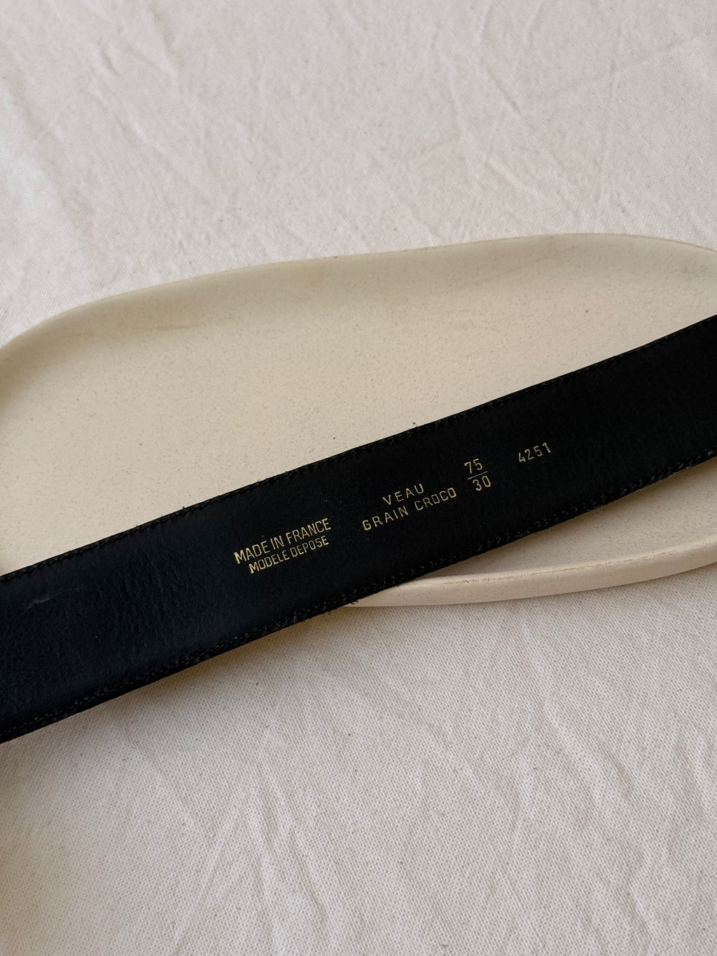 Vintage Givenchy Belt - Black Leather And Gold-Tone Logo Buckle