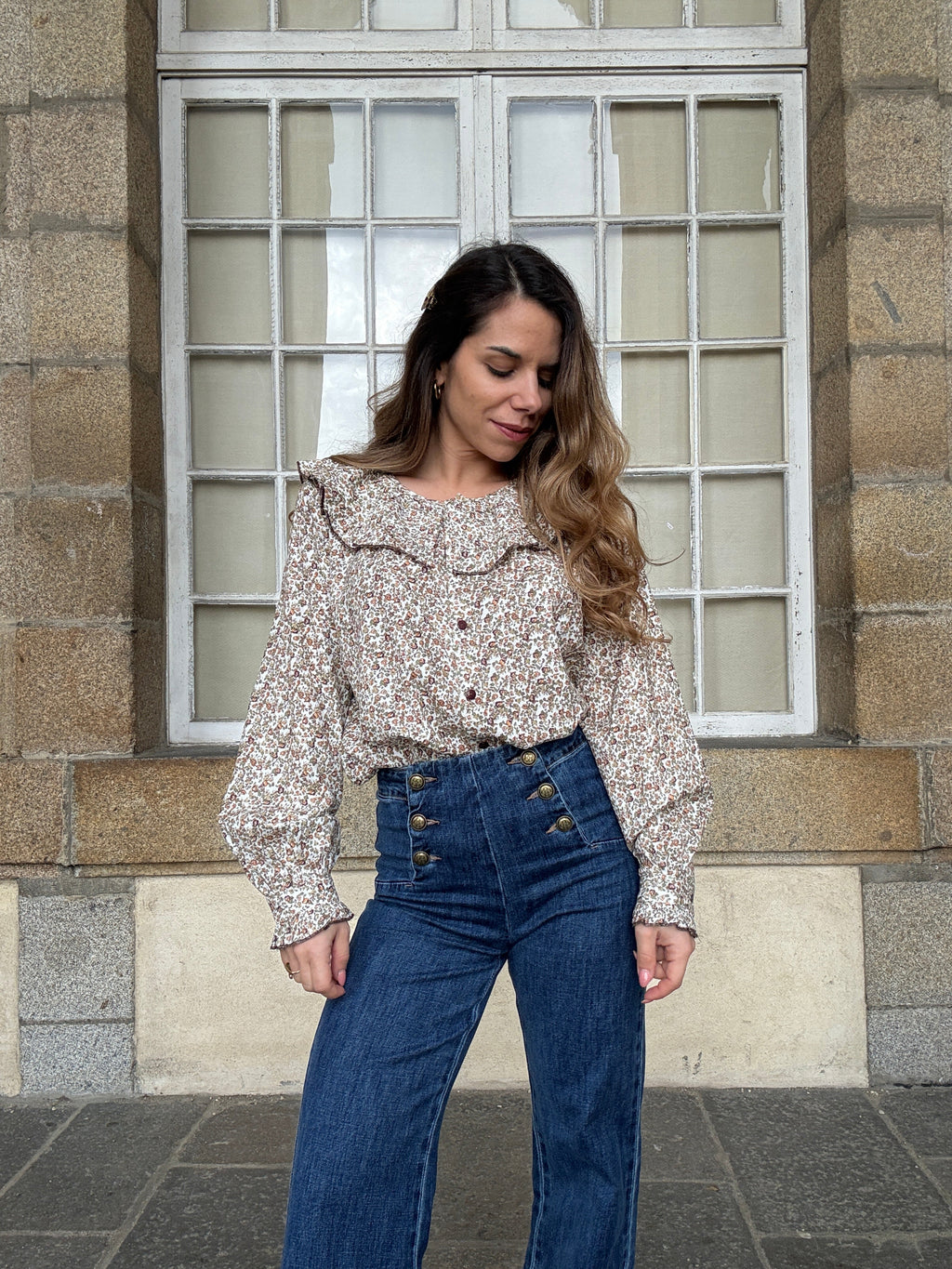 Vaqueros Victorine denim oscuro