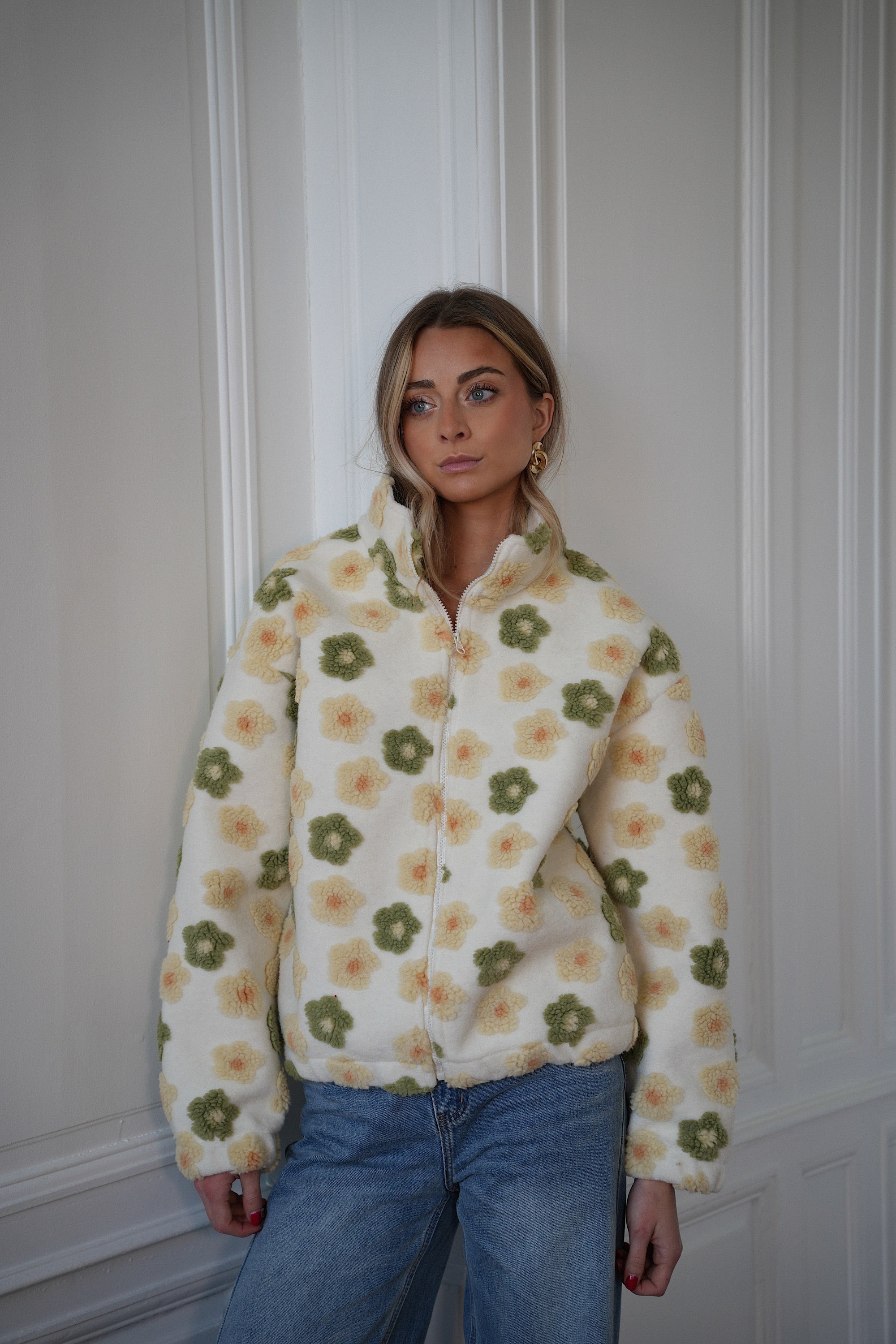 Dana Zipped Jacket - Cream