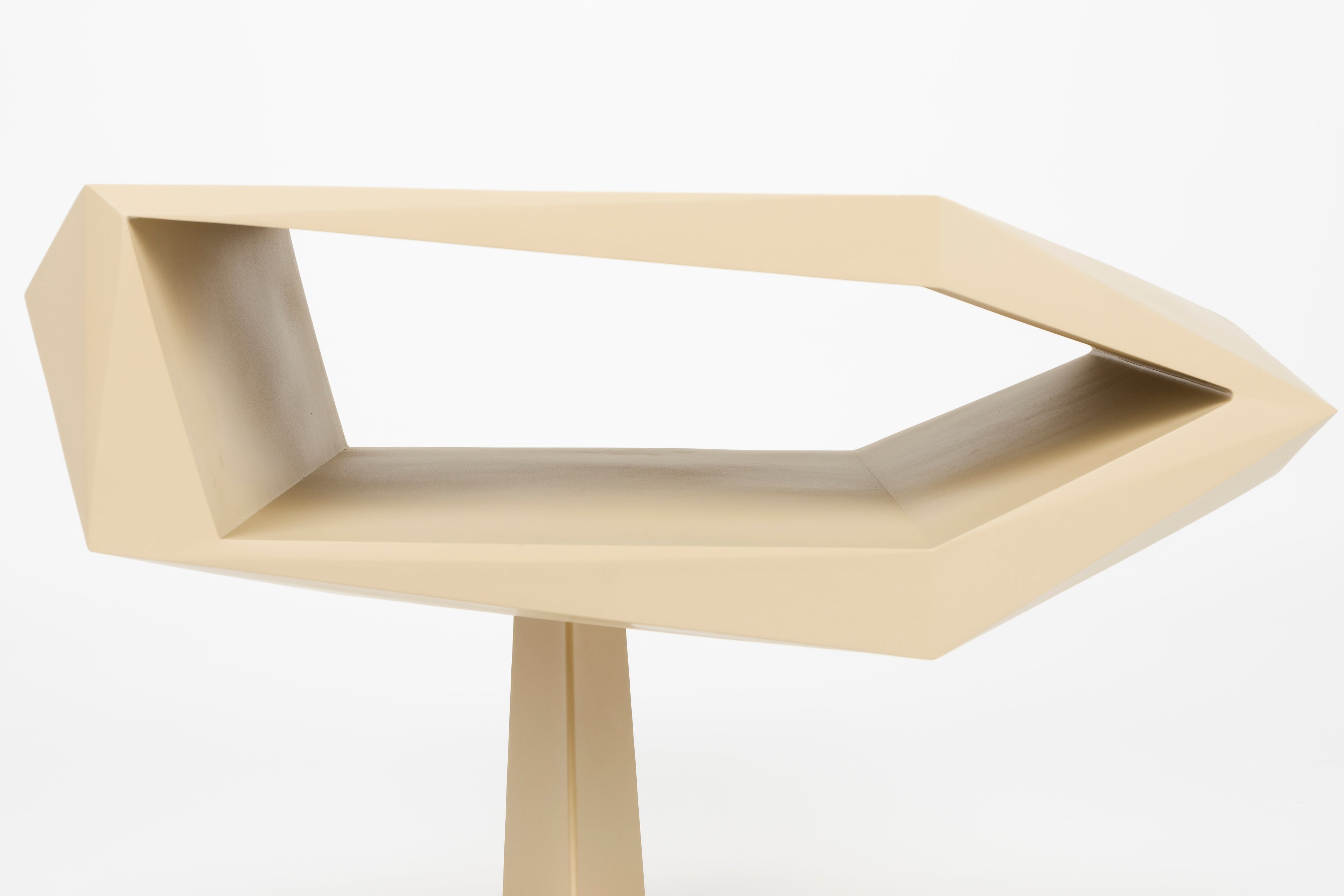 North - Table D'Appoint - Résine - Beige
