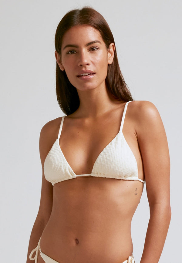 Top de bikini de triángulo crudo - Crudo - Mujer