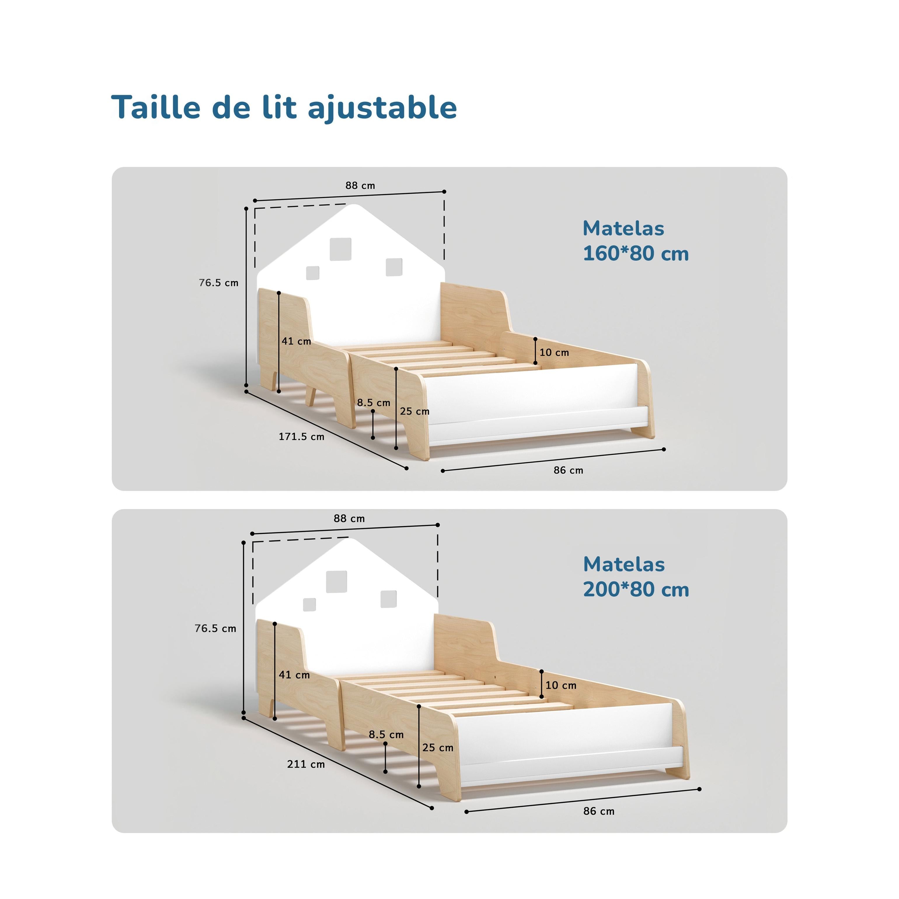 Extendable House Bed With LED Lighting