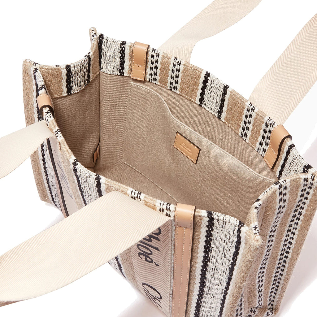 Chloe - Cabas Woody Medium - Femme - Beige