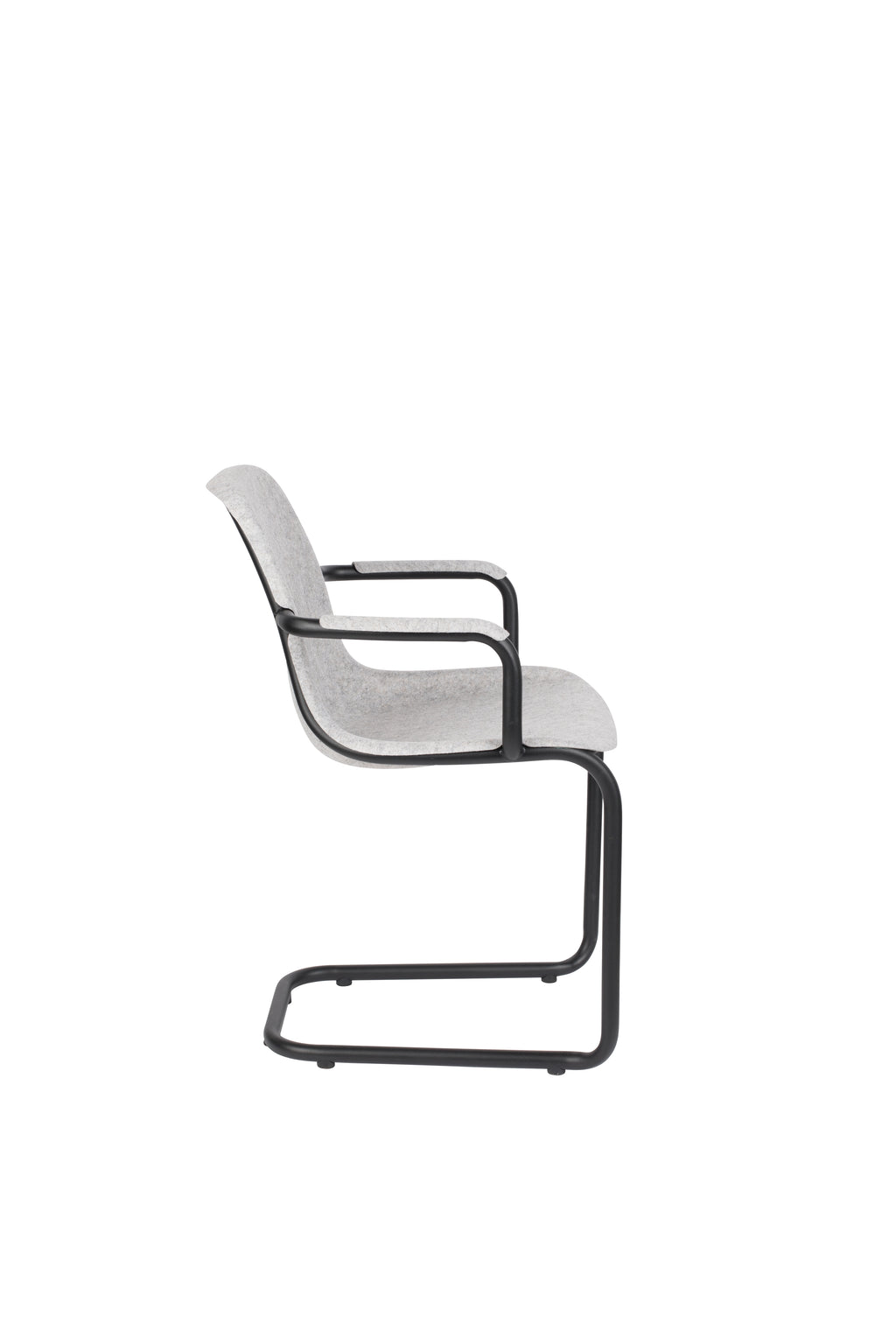 Thirsty - Juego de 2 Sillones de Comedor - Plástico Reciclado - Gris Ceniza