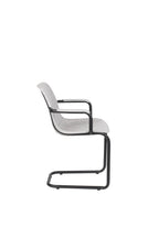 Thirsty - Juego de 2 Sillones de Comedor - Plástico Reciclado - Gris Ceniza