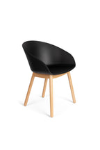 Void - Lot De 2 Fauteuils De Salle À Manger - Plastique polypropylène - Chêne Noir
