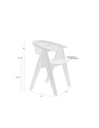 Ndsm - Fauteuil De Salle À Manger - Frêne massif - Gris
