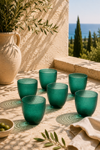 Trame - Set of 6 Glasses - Teal