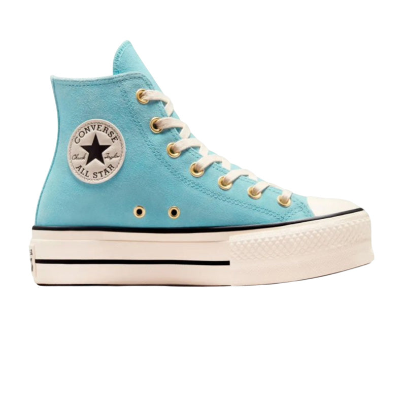 Converse Hi All Star Lift Women's Sneakers - Blue, Gold