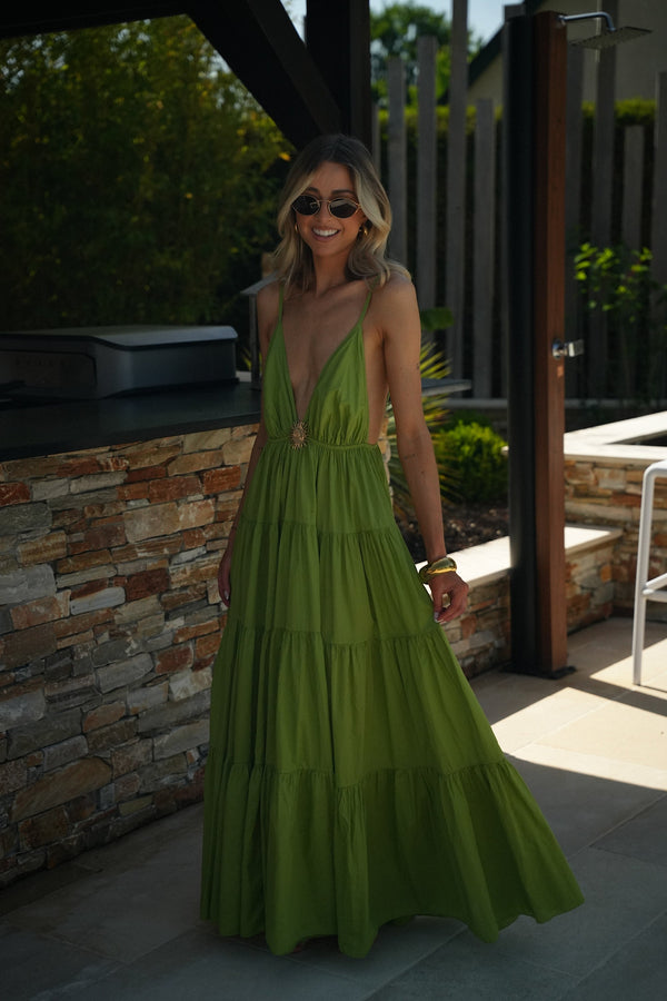 Filipa Sun Dress - Green