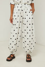 Pantalón de algodón - Blanco