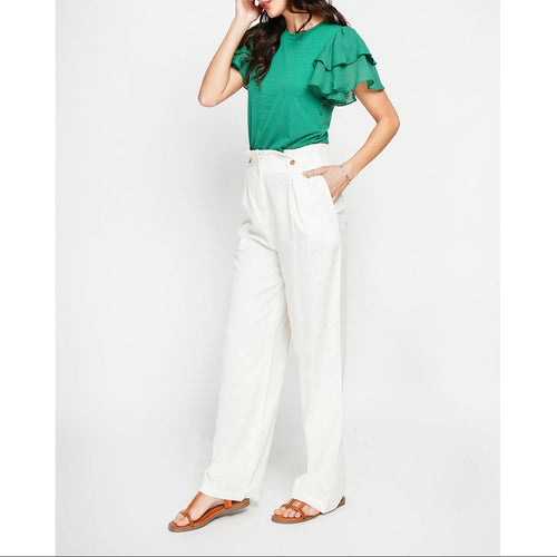 Pantalon - Blanc Casse