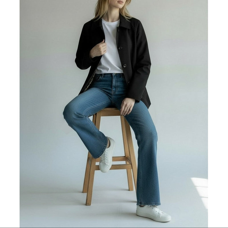 Gabardina - Negro