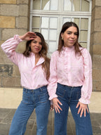 Embroidered Blouse Baby Pink Apolline