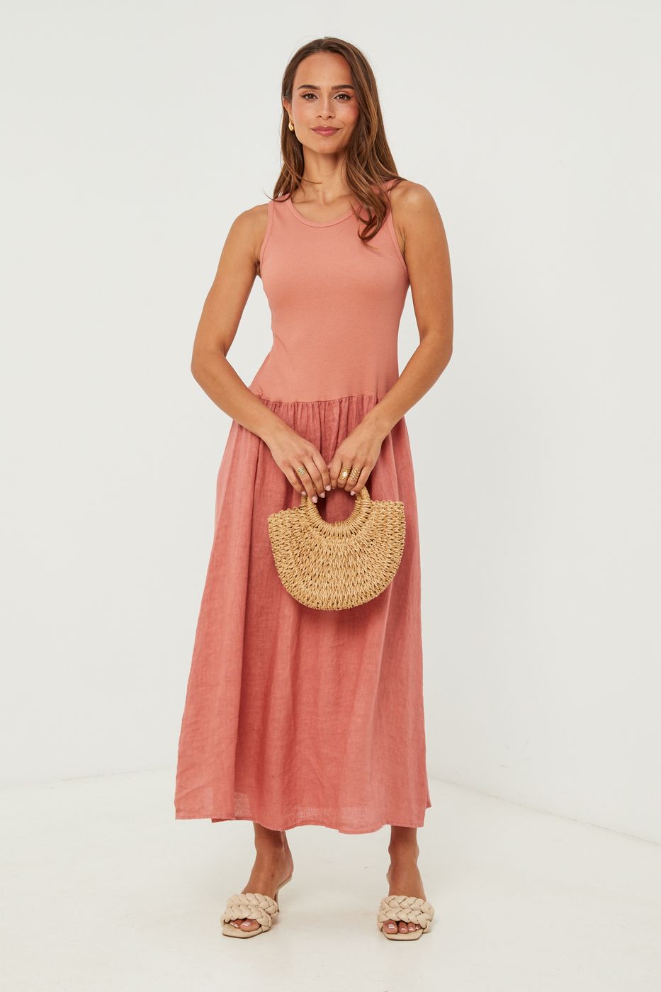 Dress - Brick