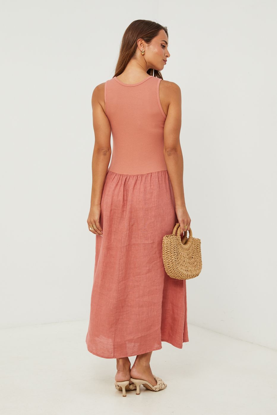 Dress - Brick