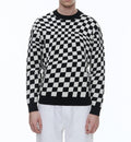 Fursac - Pull À Carreaux En Coton Et Cachemire - Noir - Homme