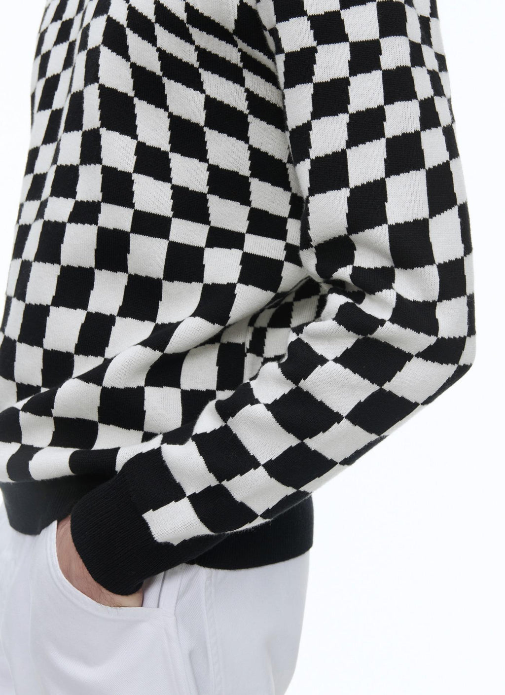 Fursac - Pull À Carreaux En Coton Et Cachemire - Noir - Homme