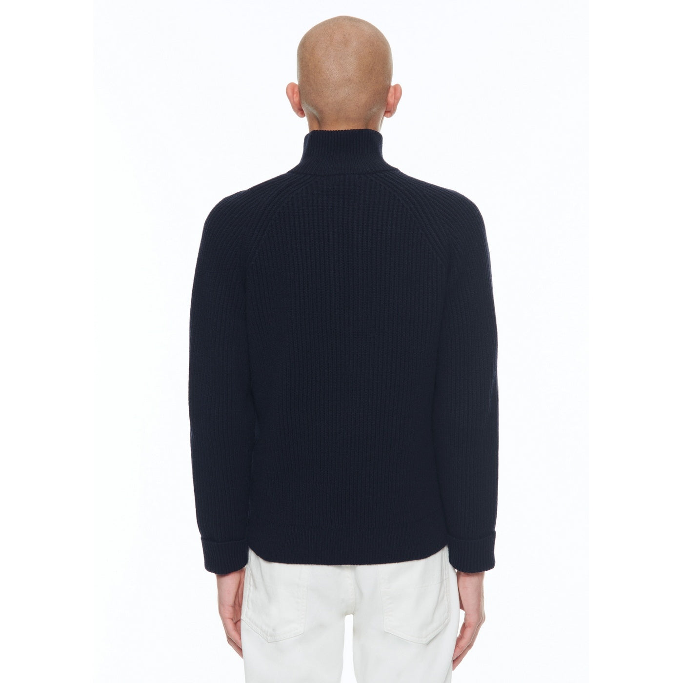 Fursac - Ribbed Trucker Jumper Navy - Navy