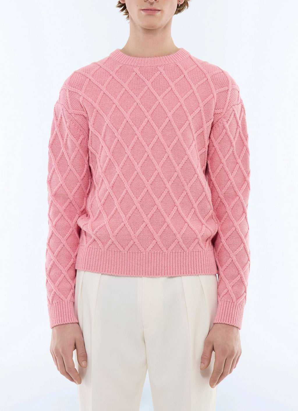 Jersey De Ochos De Algodón Y Lana - Rosa