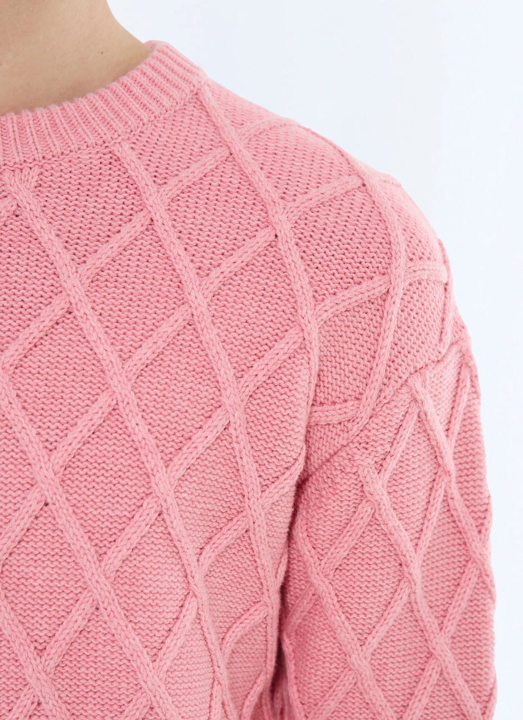 Jersey De Ochos De Algodón Y Lana - Rosa