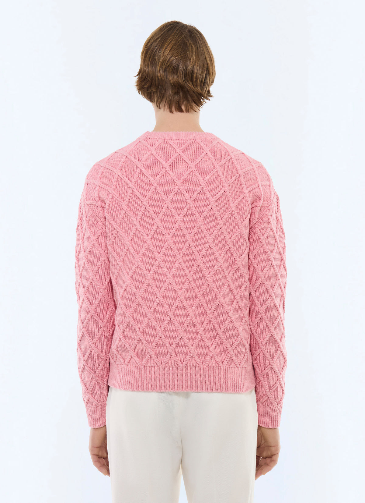 Jersey De Ochos De Algodón Y Lana - Rosa