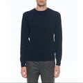 Round Neck Cashmere Sweater - Blue