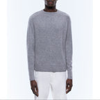 Fine Wool And Cashmere Sweater - Gray