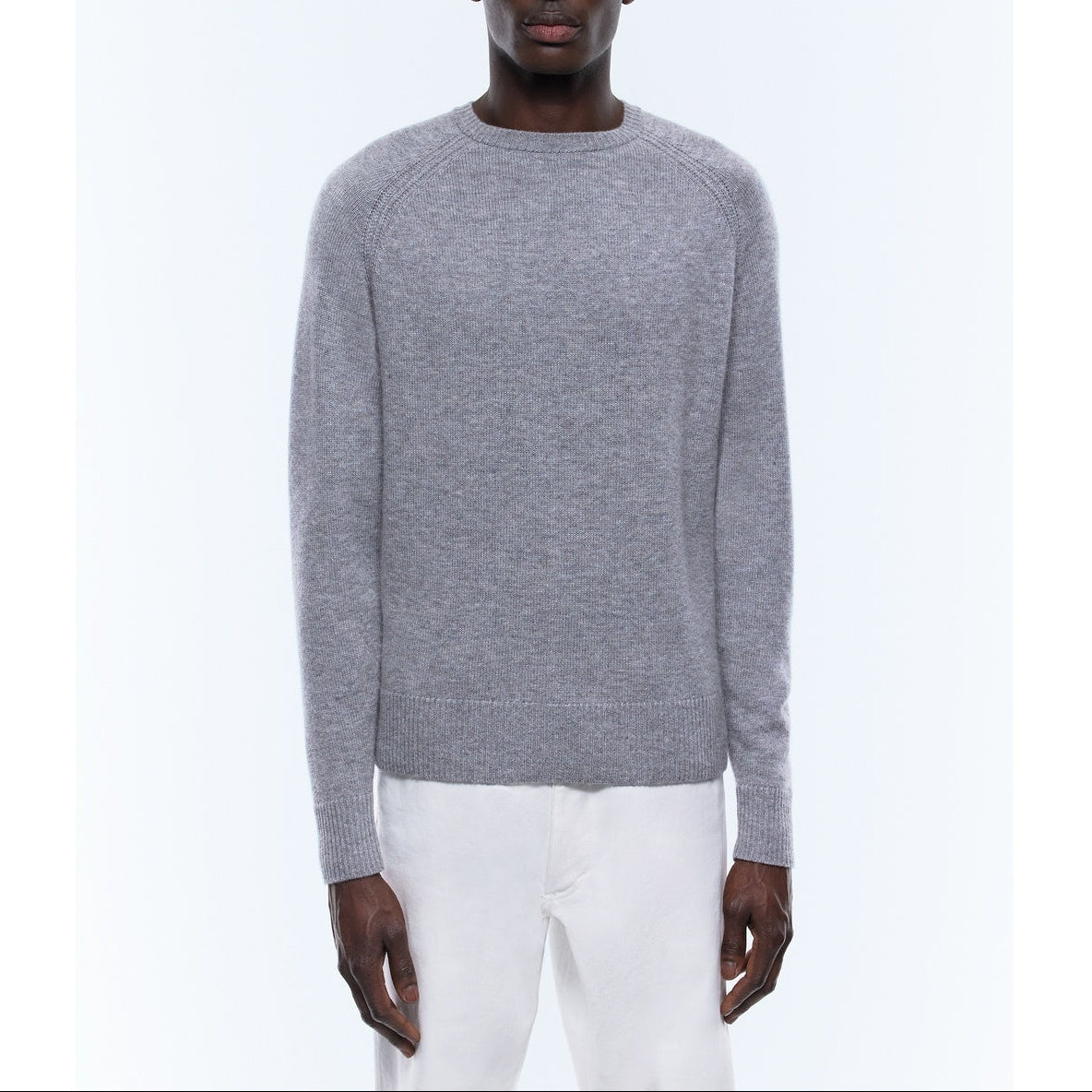 Fine Wool And Cashmere Sweater - Gray