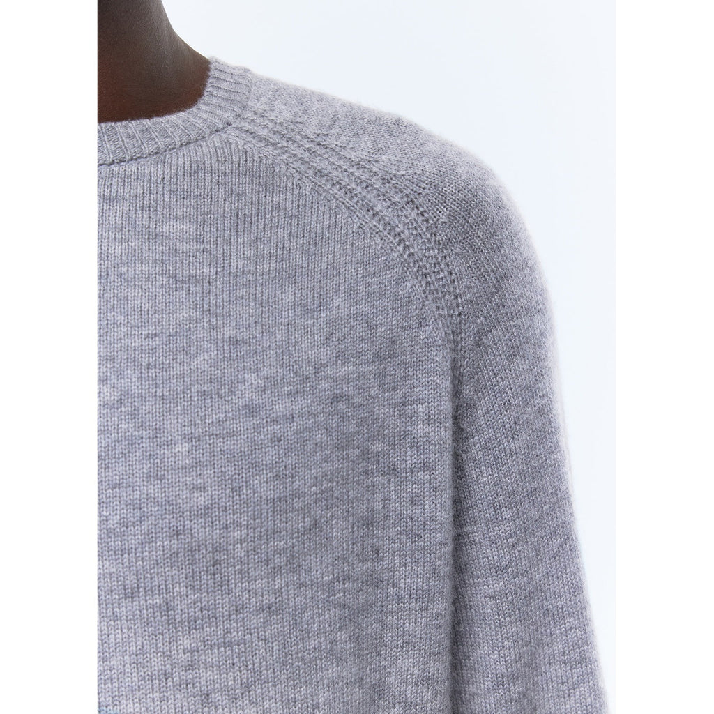 Fine Wool And Cashmere Sweater - Gray
