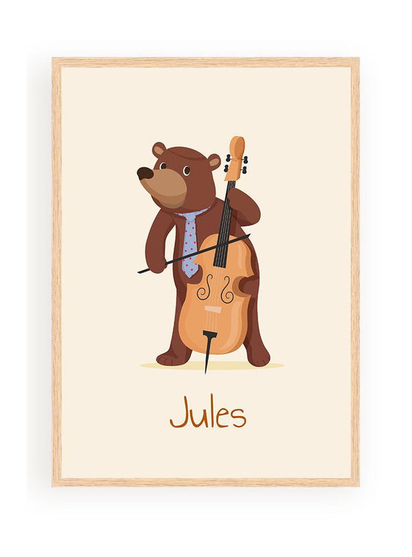 Affiches Personnalisées - Animaux Musiciens