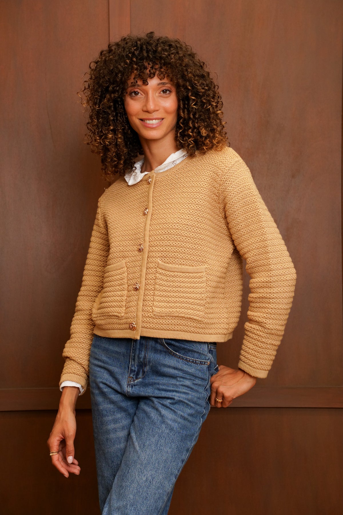 Gilet Blandine - Camel
