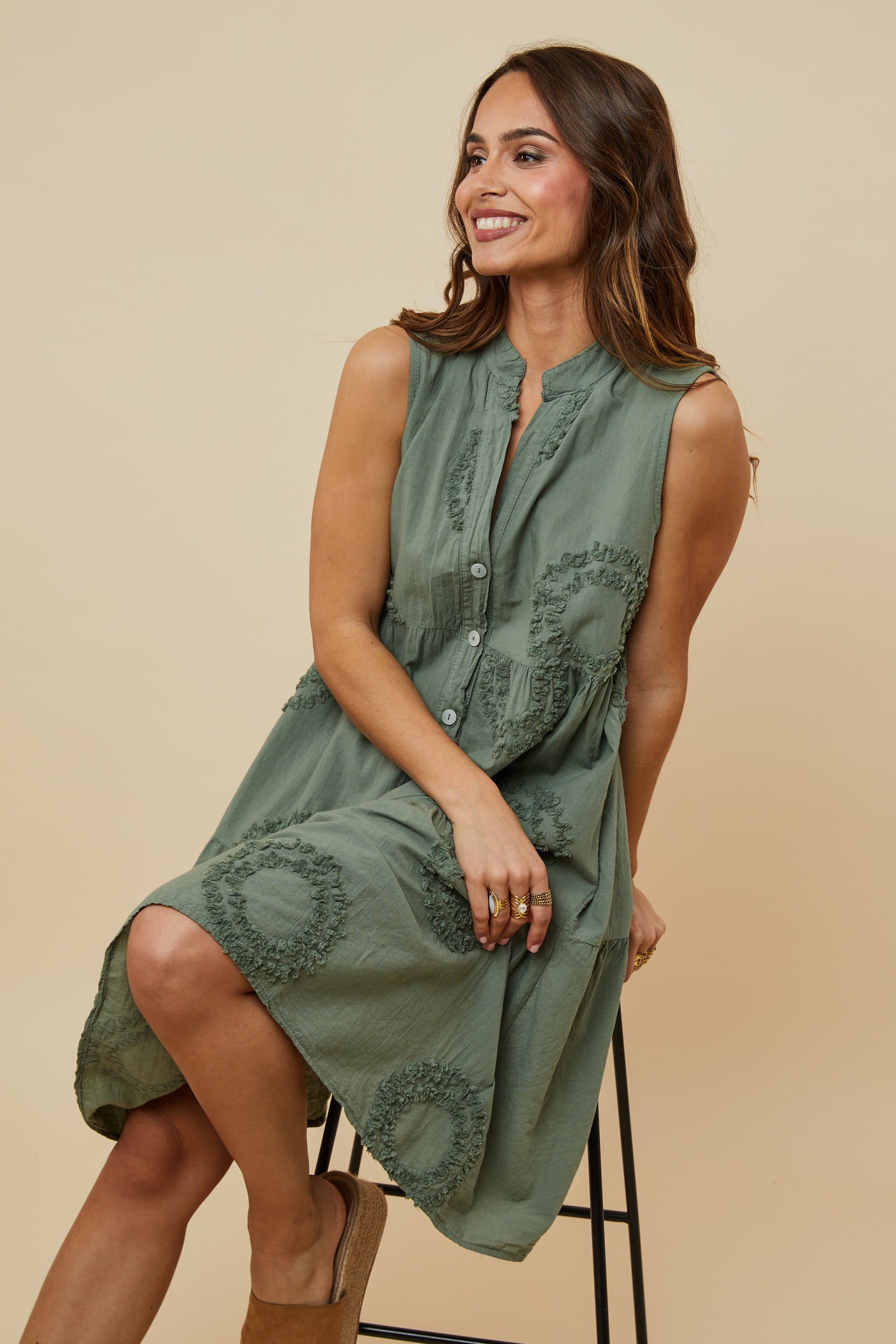 Vestido - Caqui